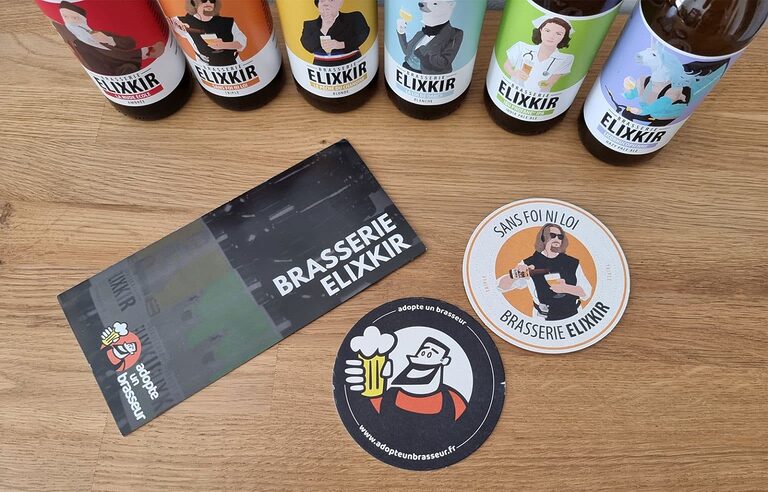 Exemple d'une box bière pour homme à offrir avec la brasserie Elixkir