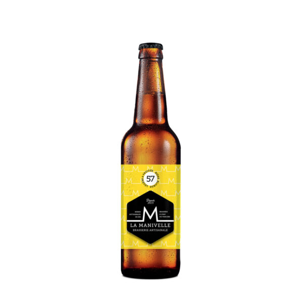 Blonde 57 de la brasserie La Manivelle par adopte un brasseur, une bouteille bière artisanale