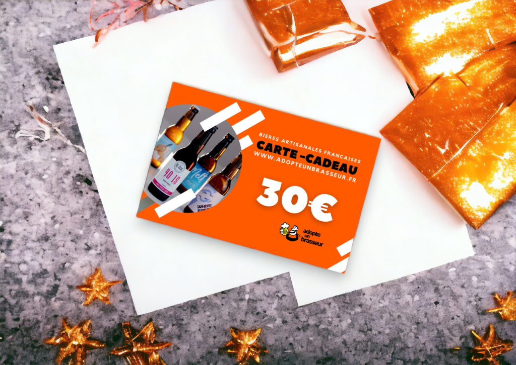 carte cadeau boutique bières artisanales. A offrir